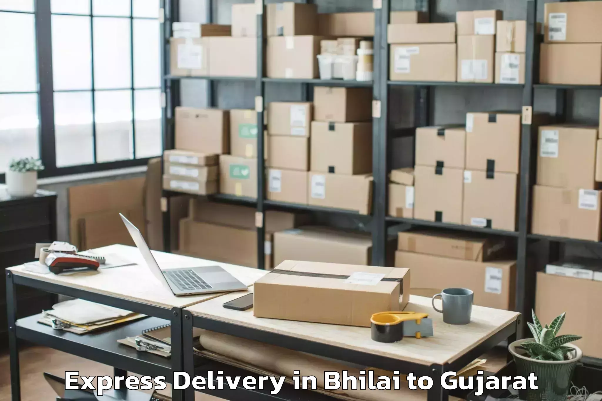 Trusted Bhilai to Bantva Express Delivery